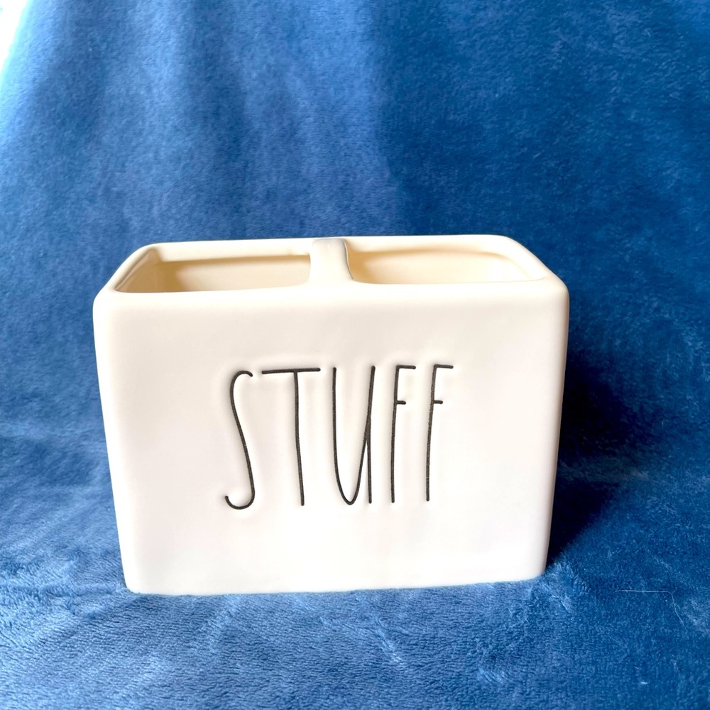 Rae Dunn Stuff Holder Kitchen or Bath Organization